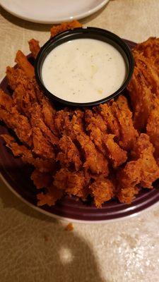 Excellent blooming onion