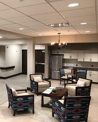 Patient seating - refreshment area