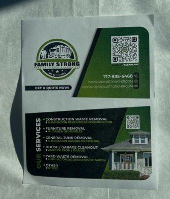 Family Strong Hauling & Junk Removal