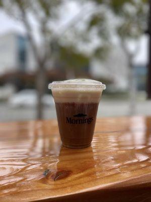 Americano with cold foam