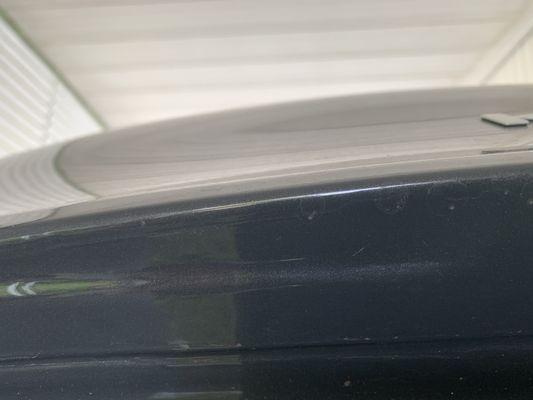 The completed repair of the repaint