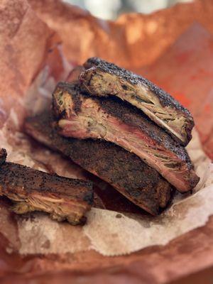 Fall of the bone ribs.