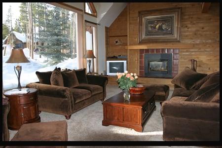 The living room of Warriors Retreat- one of our 3 homes.