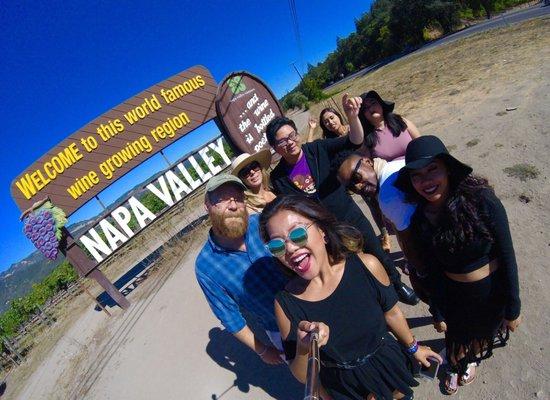 Friends from everywhere love Napa