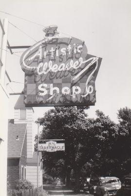 The sign in the 1950's.