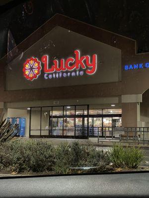 Store front late at night