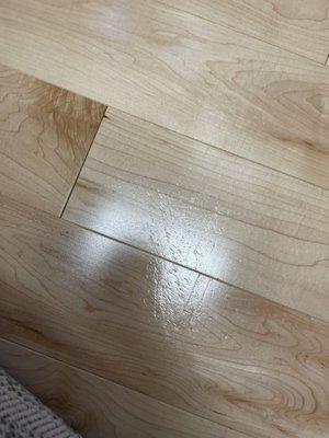 Brand new floor with Terrible damages