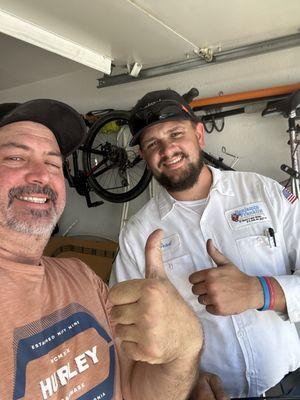 Me and Brad at the end of the job!