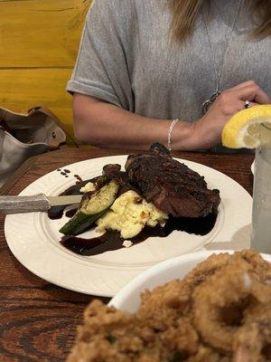 The Wood fired New York strip