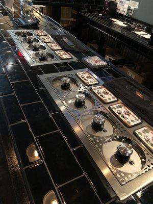 Beer taps that fill from the bottom of the glass.