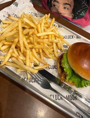 Chicken Sandwich & Garlic Fries