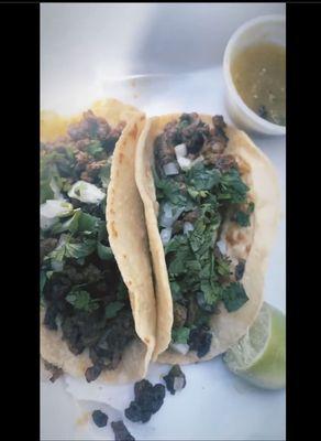 Best steak tacos I've ever had, the corn tortillas are thick and don't fall apart!