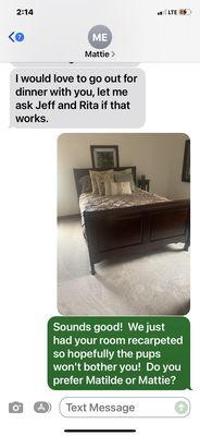 Bedroom Carpet!