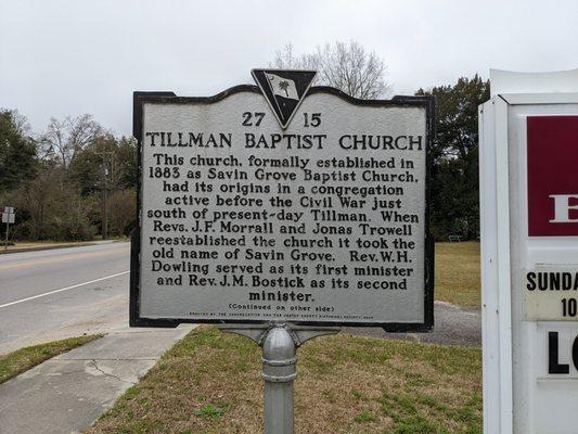 Tillman Baptist Church
