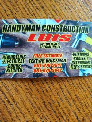 Luis Handyman Construction