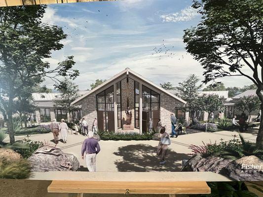 Rendition painting of the church