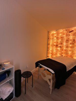 Massage with a salt therapy option!