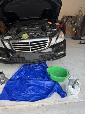 Mercedes oil change