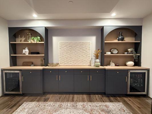 Dining room built-ins by Cypress Millwork & Cabinetry