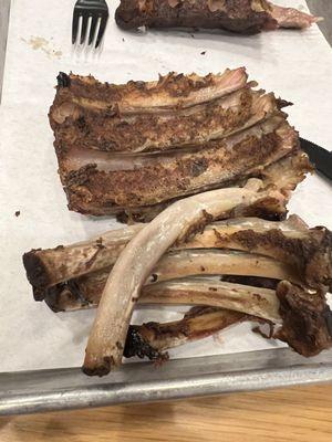 Ribs fell off the bone... to me not a plus