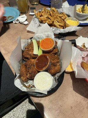 Wings with BBQ rub
