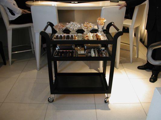 Hand made Candy Trolly Masa's Restaurant San Francisco