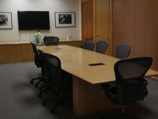 Conference room with large table