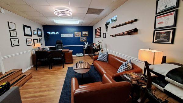 inside the office and conference room