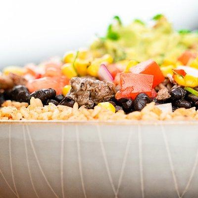 Loaded Burrito Bowl - load it up with all your favorite toppings - a burrito without the tortilla