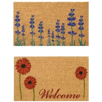 Summer "Flower Door Mat" Kit - 18″ x 30″ - 2 Doormats