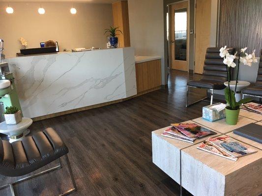 Our new reception area