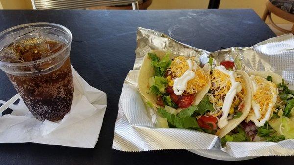 Chicken taco special for less than $7