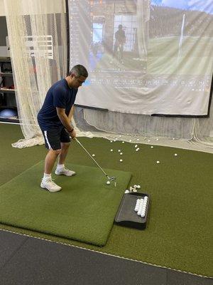 Practice session on the Trackman4