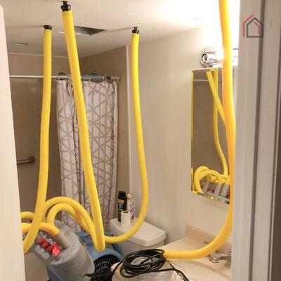 Water Damage? We're on the job! BrickHouse Inspections Inc. is currently mitigating a serious water leak in West Palm Beach, Florida.