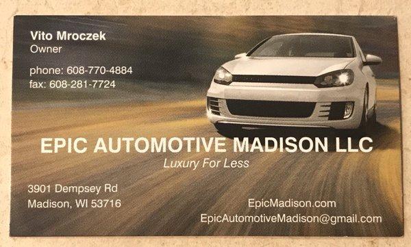 Epic Automotive Madison