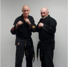 (left to right) Instructor Mike, Adam Sensei