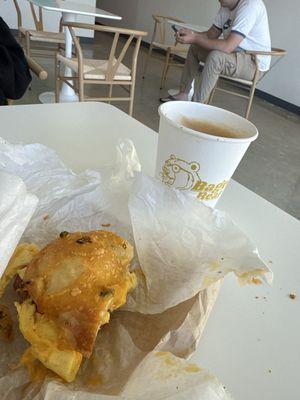 Bacon, egg, cheese breakfast sandwich!