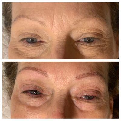 Microblading client