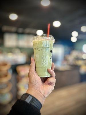 Matcha Latte with Almond Milk