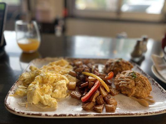 Crab Cake Breakfast