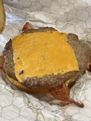 Not significantly charbroiled burger. Big Cheeseburger