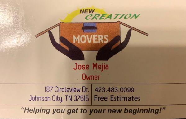 New Creation Movers