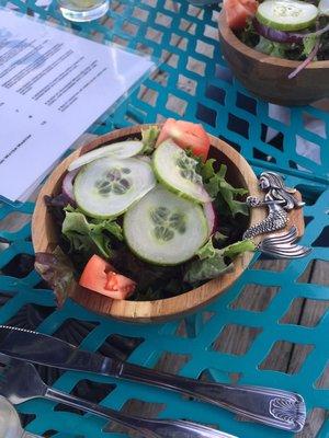Side salad, this bowl is really cute