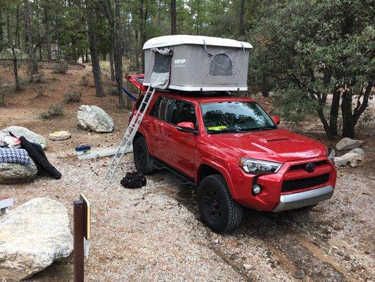 Never camping on the ground again!