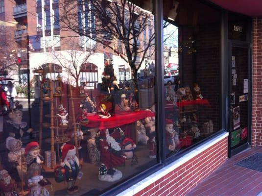 The front window at Christmastime. I've never been there another time.