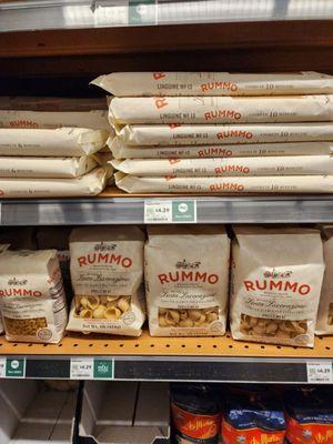 Rummo pasta, my favorite.