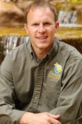 Jeff Krenner of Paradise Ponds and Waterfalls out of Buford, GA 30518.
He is a Master Certified Aquascape Contractor for Paradise Ponds