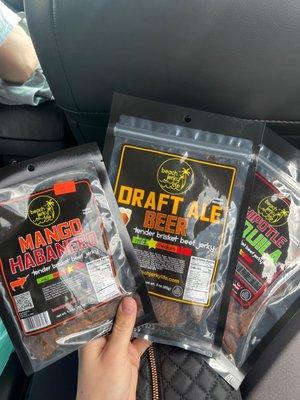 Varieties of their house jerky!