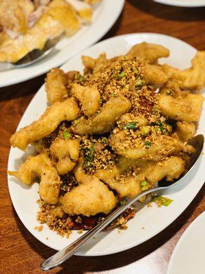Golden Fried Sole fillet with Garlic