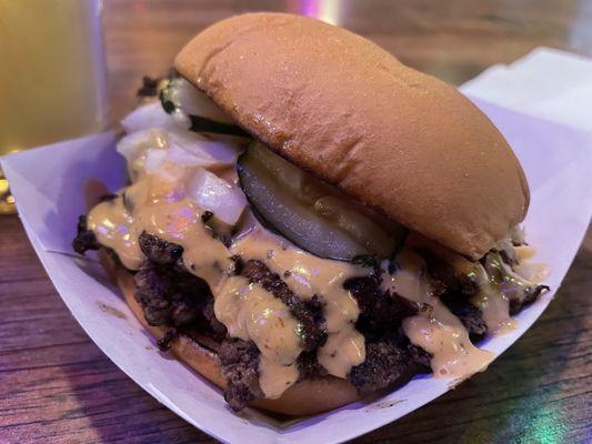 Double cheeseburger